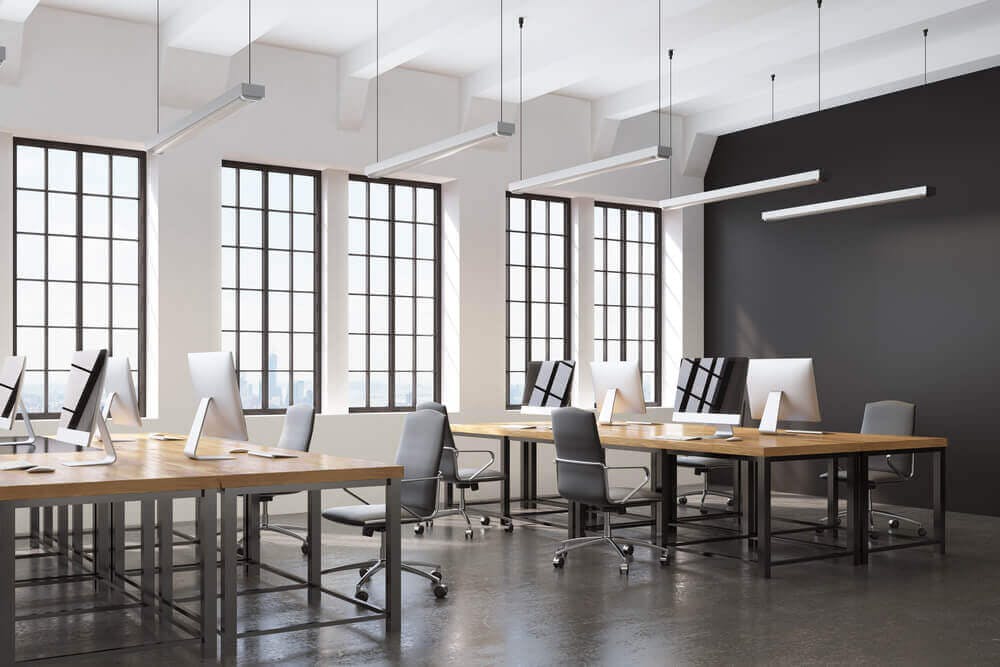 LED lighting for offices and open spaces
