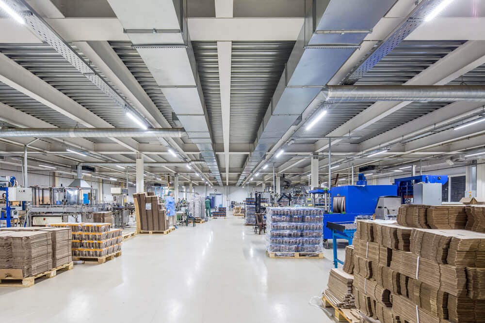Factory lighting to control costs