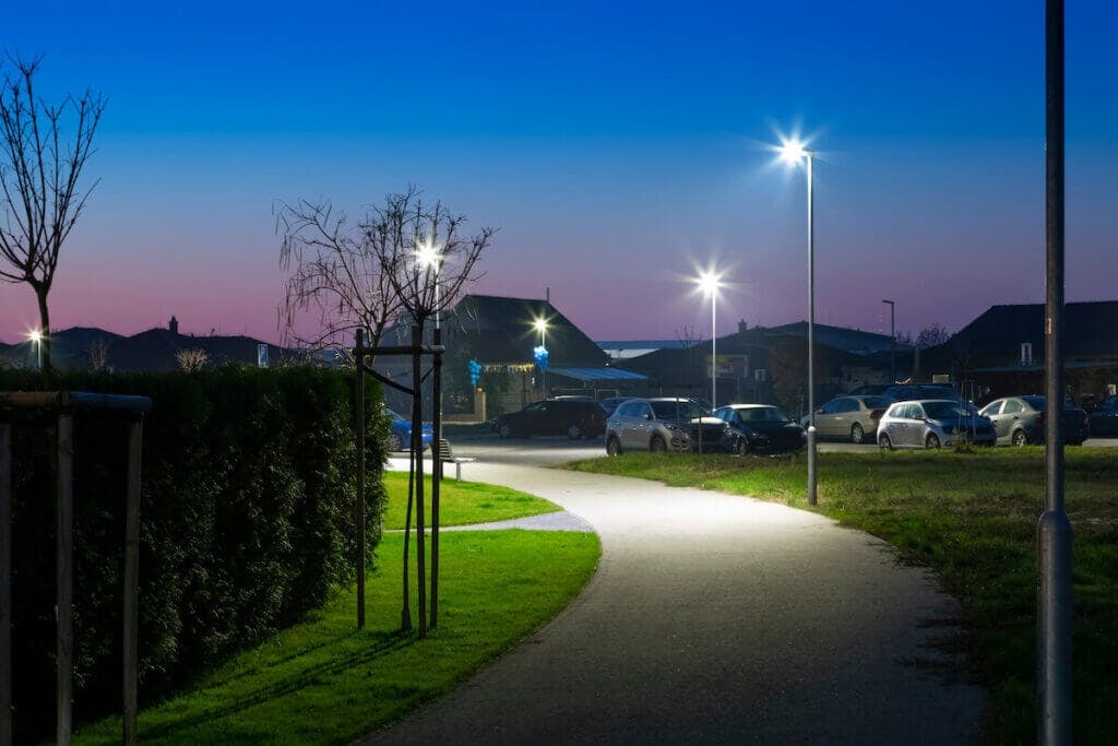 LED lighting for public parks and gardens